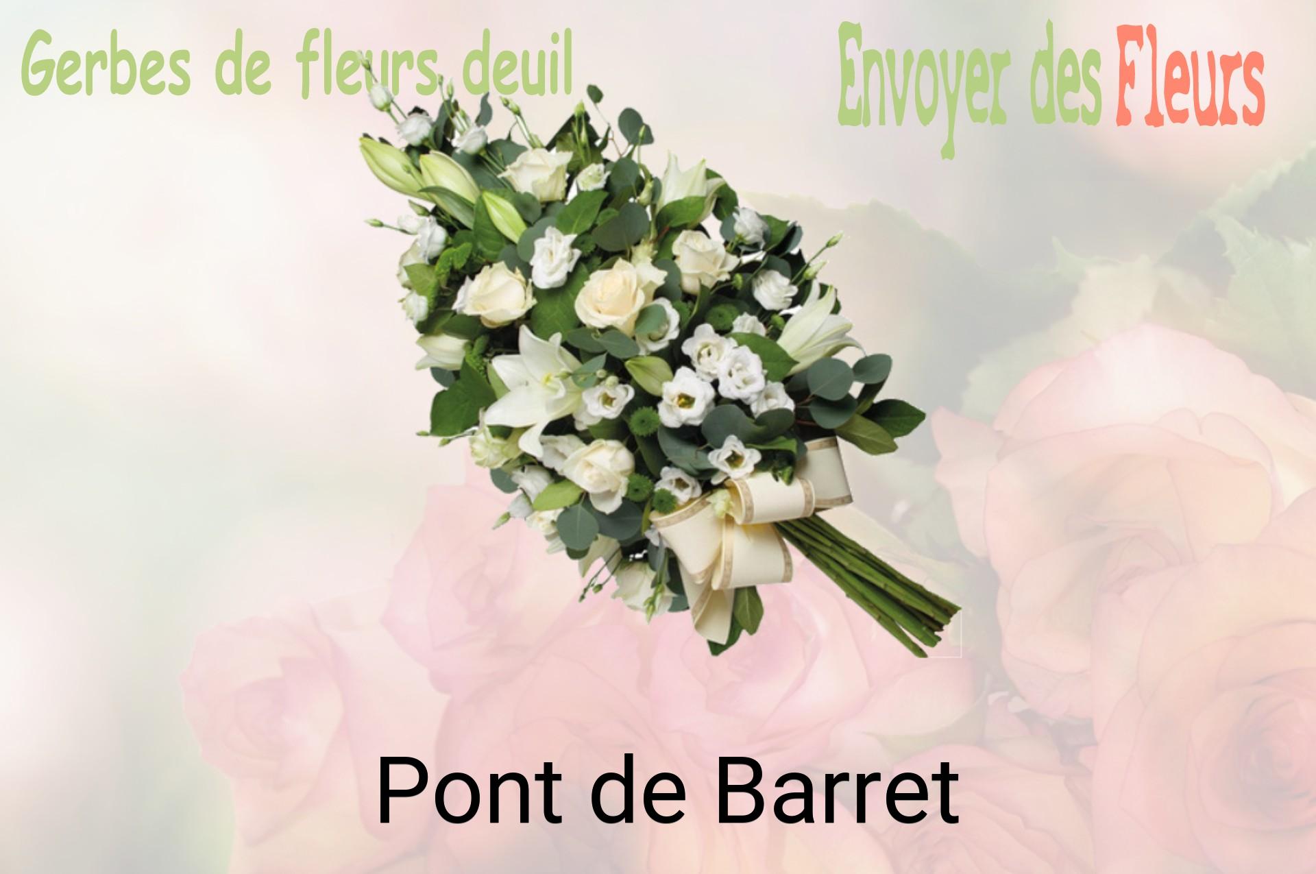 Gerbe de fleurs de deuil livrée à Pont-de-Barret